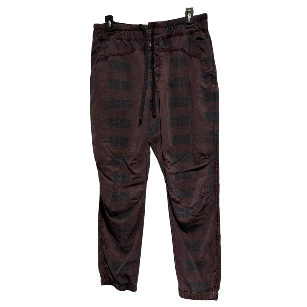 Anthropologie Plaid Jogger Pants | Utility Style | Size Medium - Picture 2 of 7
